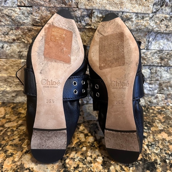 Chloe Roy belted ballet flats fringe Kiltie - Picture 9 of 11